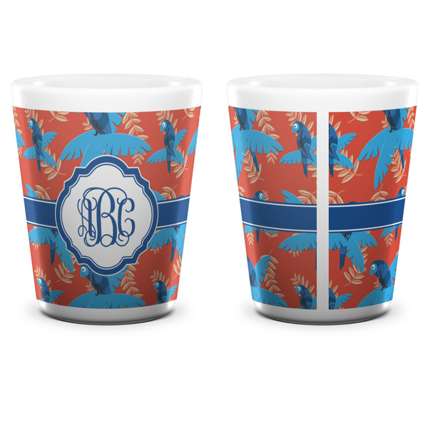 Blue Parrot Shot Glass - White - APPROVAL