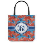 Blue Parrot Canvas Tote Bag - Large - 18"x18" (Personalized)