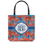 Blue Parrot Canvas Tote Bag - Small - 13"x13" (Personalized)