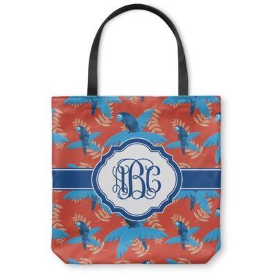 Blue Parrot Canvas Tote Bag (Personalized)