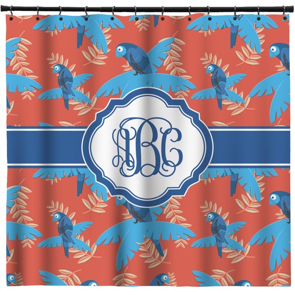 Custom Blue Parrot Shower Curtain - Custom Size (Personalized)