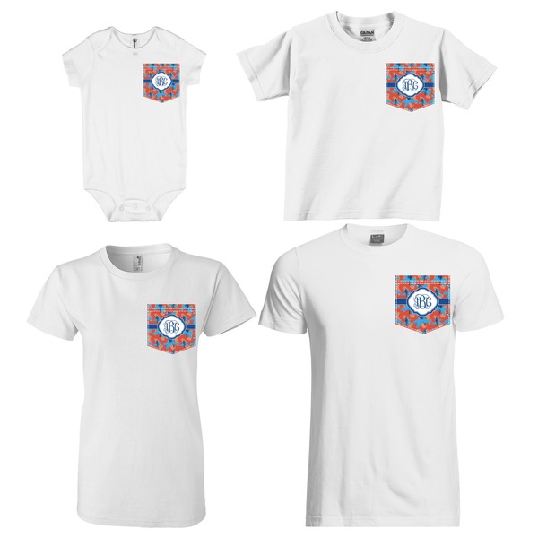 Blue Parrot Sized Pockets on Various Products