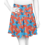 Blue Parrot Skater Skirt - Medium