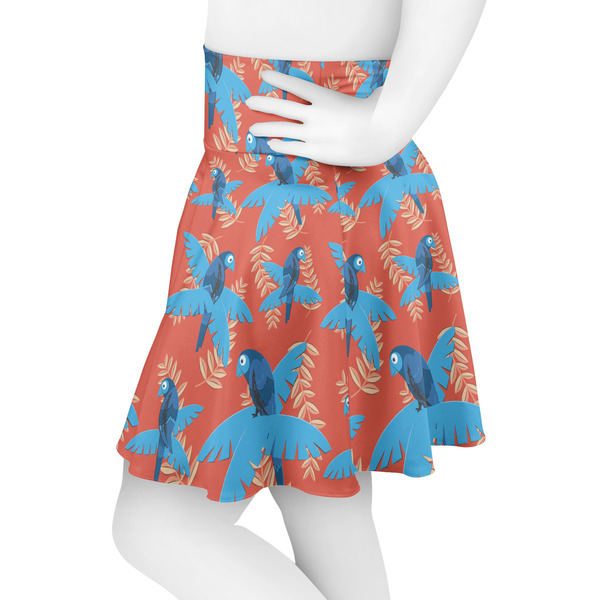Blue Parrot Skater Skirt - Side