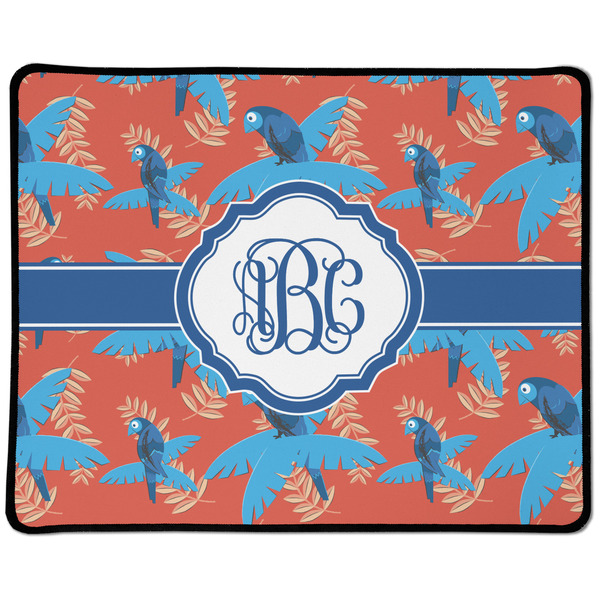 Custom Blue Parrot Large Gaming Mouse Pad - 12.5" x 10" (Personalized)
