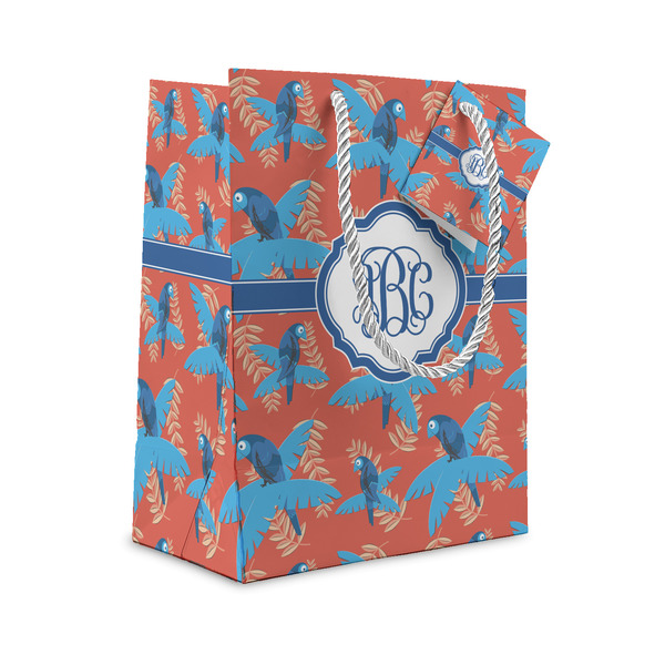 Custom Blue Parrot Gift Bag (Personalized)