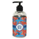 Blue Parrot Plastic Soap / Lotion Dispenser (8 oz - Small - Black) (Personalized)