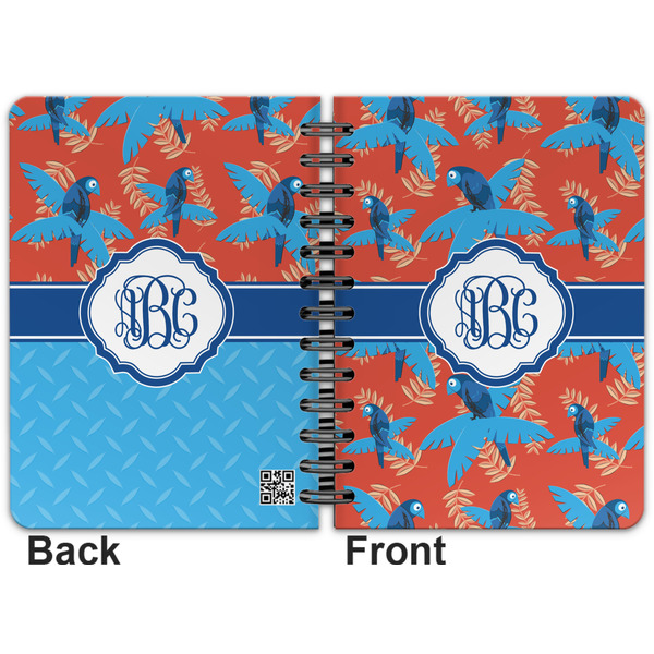 Blue Parrot Spiral Journal 5 x 7 - Apvl