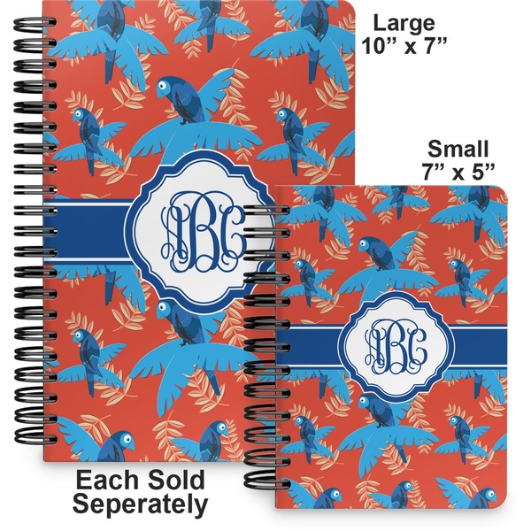 Blue Parrot Spiral Journal - Comparison