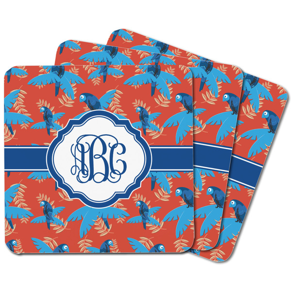 Blue Parrot Square Fridge Magnet - MAIN