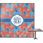 Blue Parrot Square Table Top (Personalized)