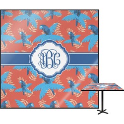 Blue Parrot Square Table Top - 30" (Personalized)