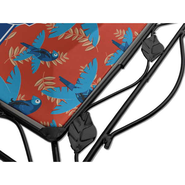 Blue Parrot Square Trivet - Detail