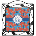 Blue Parrot Square Trivet (Personalized)