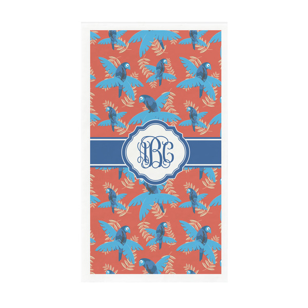 Custom Blue Parrot Guest Towels - Full Color - Standard (Personalized)