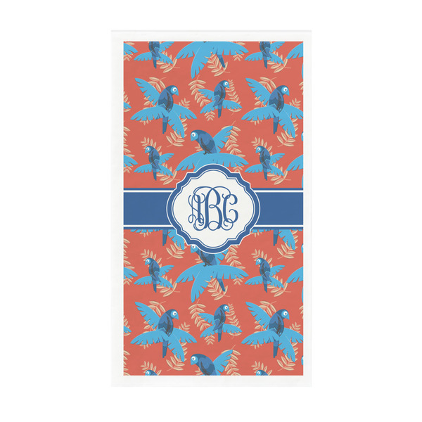Custom Blue Parrot Guest Paper Towels - Full Color - Standard (Personalized)