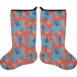 Blue Parrot Holiday Stocking - Double-Sided - Neoprene