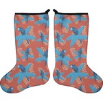 Blue Parrot Holiday Stocking - Double-Sided - Neoprene