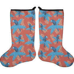 Blue Parrot Holiday Stocking - Double-Sided - Neoprene