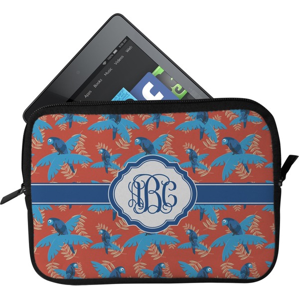 Custom Blue Parrot Tablet Case / Sleeve (Personalized)