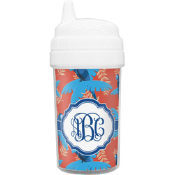 Blue Parrot Toddler Sippy Cup (Personalized)