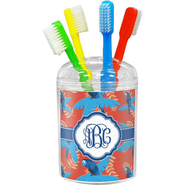 Blue Parrot Bathroom Accessories Set (Personalized)