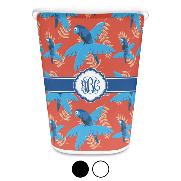 Blue Parrot Custom Waste Basket