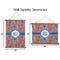 Blue Parrot Wall Hanging Tapestries - Parent/Sizing