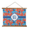 Blue Parrot Wall Hanging Tapestry - Wide (Personalized)
