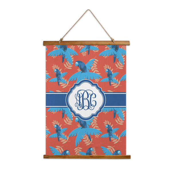 Custom Blue Parrot Wall Hanging Tapestry (Personalized)
