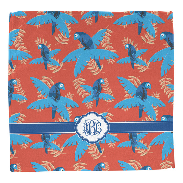 Blue Parrot Washcloth - Front - No Soap