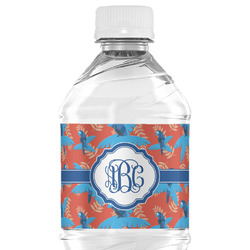 Blue Parrot Water Bottle Labels - Custom Sized (Personalized)