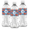 Blue Parrot Water Bottle Labels - Front View