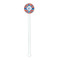 Blue Parrot White Plastic 5.5" Stir Stick - Round - Single Stick