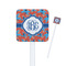 Blue Parrot Square Plastic Stir Sticks (Personalized)