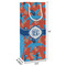 Blue Parrot Wine Gift Bag - Dimensions