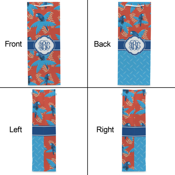 Blue Parrot Wine Gift Bag - Gloss - Approval