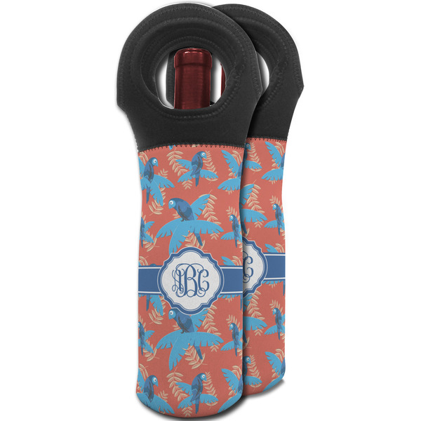 Blue Parrot Wine Tote Bag - MAIN