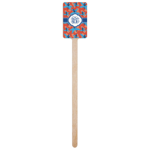 Blue Parrot Wooden 6.25" Stir Stick - Rectangular - Single Stick