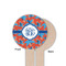 Blue Parrot Wooden 6" Food Pick - Round - Single Sided - Front & Back