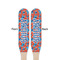 Blue Parrot Wooden Food Pick - Paddle - Double Sided - Front & Back