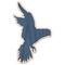 Blue Parrot Wooden Sticker - Main