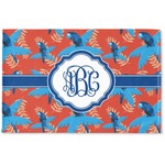 Blue Parrot Woven Mat (Personalized)