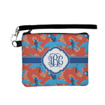 Blue Parrot Wristlet ID Case w/ Monogram