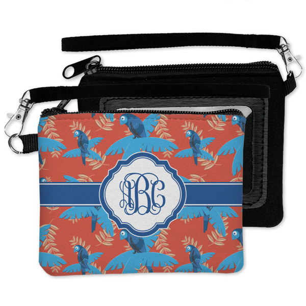 Blue Parrot Wristlet ID Cases - MAIN