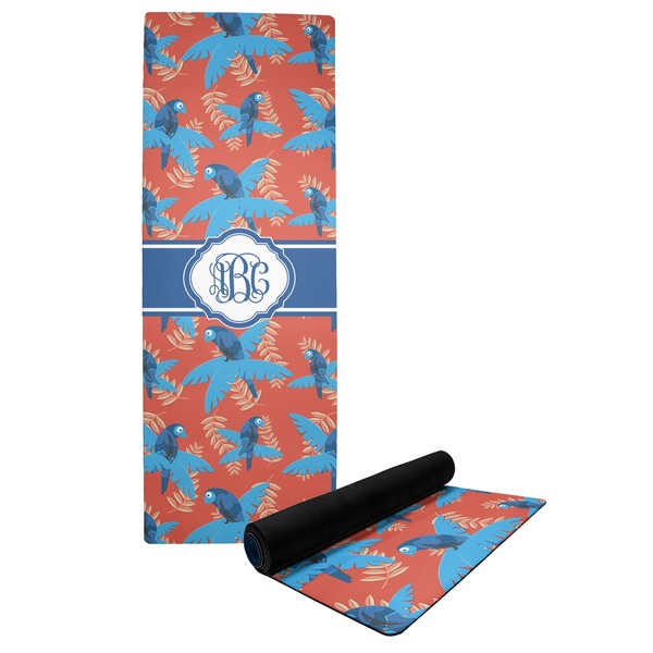 Custom Blue Parrot Yoga Mat (Personalized)
