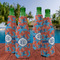 Blue Parrot Zipper Bottle Cooler - Set of 4 - LIFESTYLE