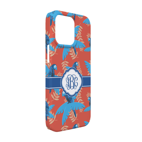 Custom Blue Parrot iPhone Case - Plastic - iPhone 13 (Personalized)