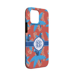 Blue Parrot iPhone Case - Rubber Lined - iPhone 13 Mini (Personalized)
