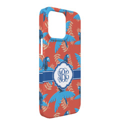 Blue Parrot iPhone Case - Plastic - iPhone 13 Pro Max (Personalized)